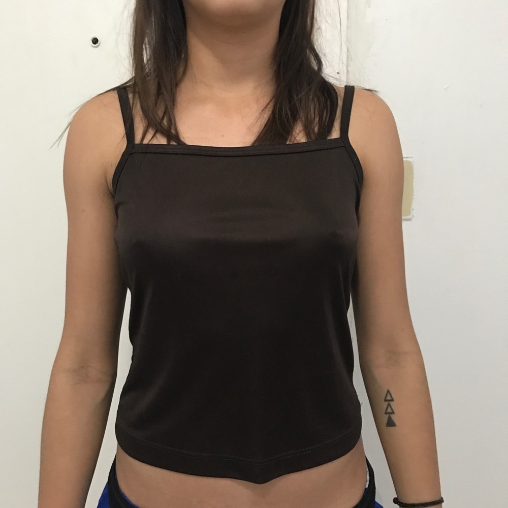 Simple brown cami tank top.
